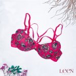 Printed Cross Strapped Bra - Elegant & Breathable Thinpad Women's Bra