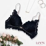 Premium silky embrioded pushup bra (Thin Pad) - Image 3