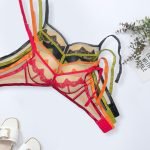 Net & Embroided Pushup Bra Set – Elegant & Breathable Bra's in Pakistan - Image 5