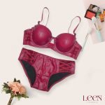 Soft Leather party pushup bra set (double padded) - Image 4