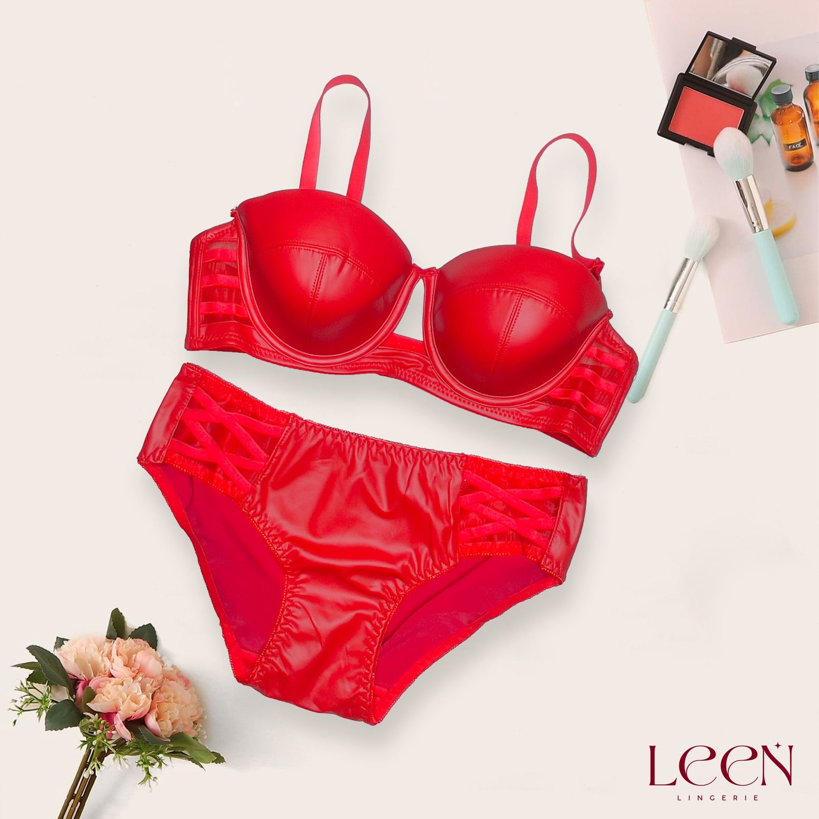 Product-21.4-scaled-1.jpg Soft Leather party pushup bra set (double padded) - Image 1