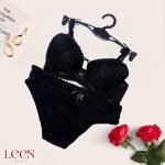 Embrioded Thin Pad Bra Set - Image 4