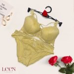 Embrioded Thin Pad Bra Set - Image 6