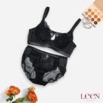 Bow style net bra set - Image 2